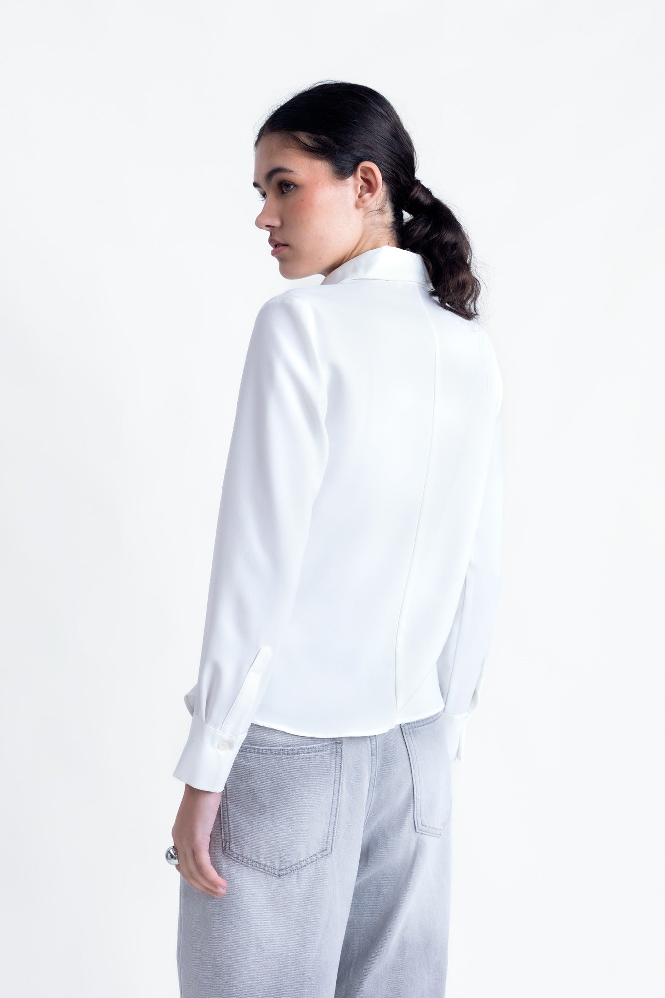 Blusa con Pinzas en Cintura