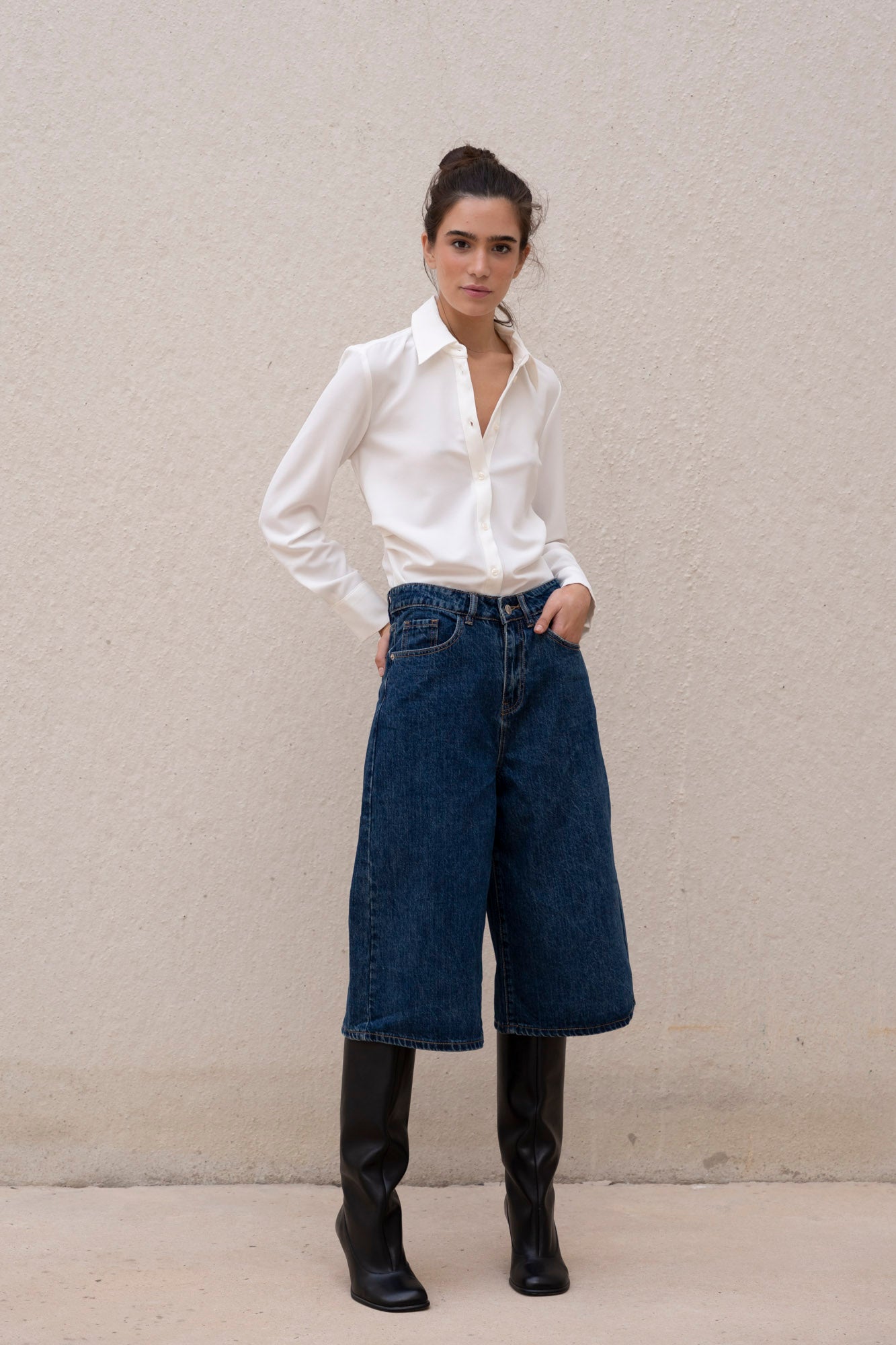 Blusa con Pinzas en Cintura