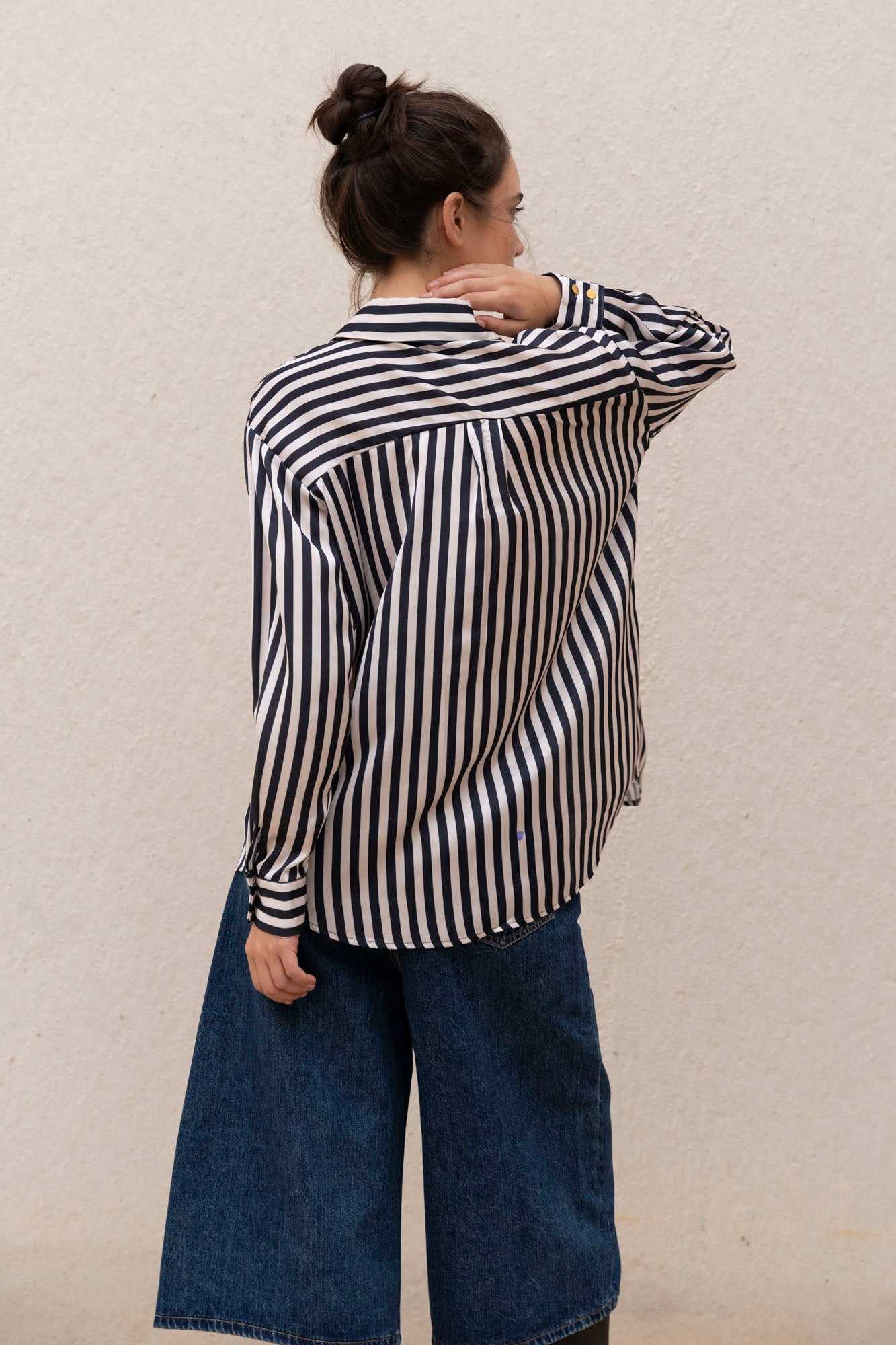Blusa Satinada Rayas