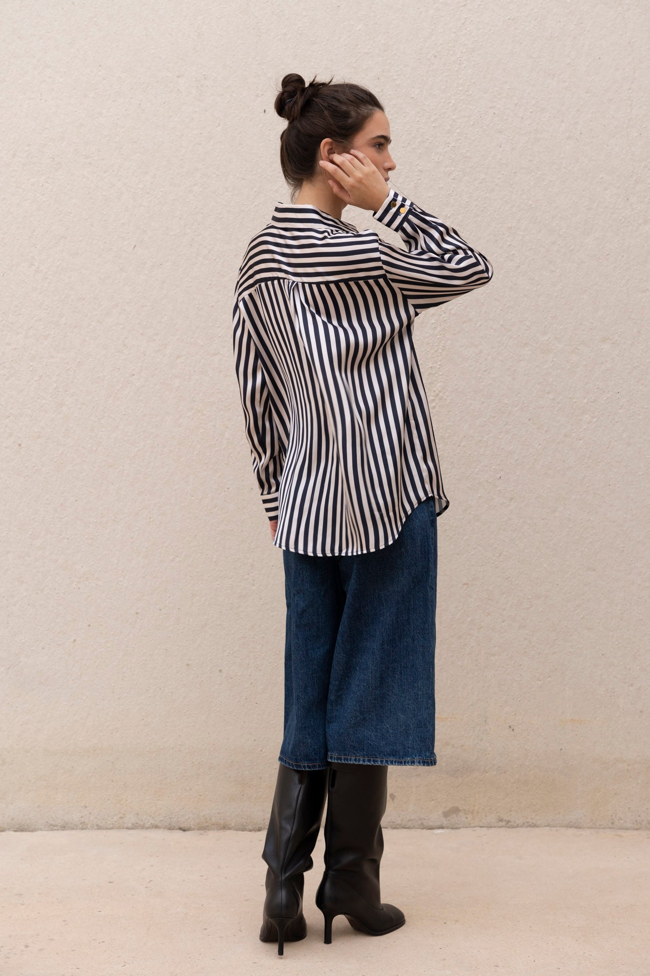 Blusa Satinada Rayas